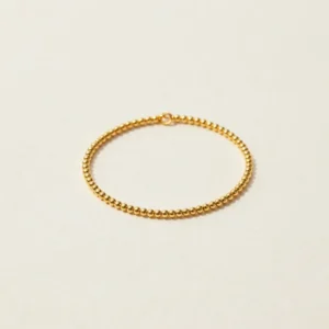 Pulsera Dorada Ajustable Esfera